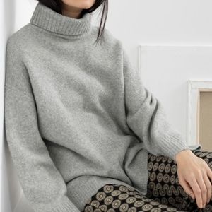 & Other Stories Oversized Grey Turtleneck